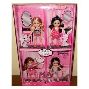  Barbie Kelly Pink is for Girls Kelly Doll Set of 4 