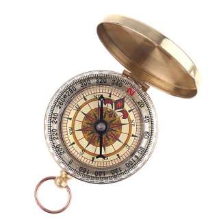 Classic Brass Pocket Watch Style Camping Compass  