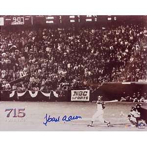  Hank Aaron Atlanta Braves 715th Home Run Autographed 