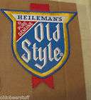   ,IRON ON HEILEMANS OLD STYLE BEER DRIVERS PATCH,LACROSSE WISCONSIN