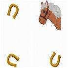   horse blank font frame machine embroidery design 