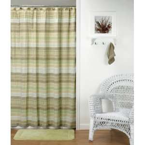   CRINKLE FABRIC SHOWER CURTAIN Bath Decor 