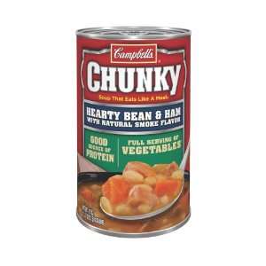 Campbells Chunky Soup, Hearty Bean & Ham with Natural Smoke Flavor 