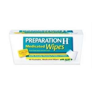 Preparation H Medicated Hemorrhoidal Wipes with Witch Hazel and Aloe 
