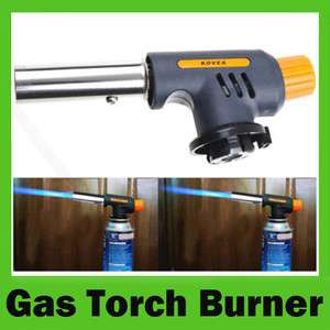 Portable Gas Torch Butane Burner Lighter Flamethrower BBQ Camping 