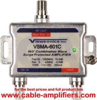 VIEWSONICS VSA VSMA 601c 1 PORT CABLE TV HDTV AMPLIFIER  