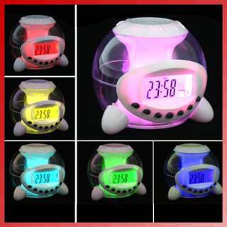   Colorful LED Light Digital Calendar Thermometer Alarm Clock Timer