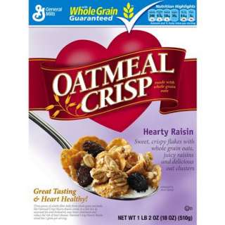 General Mills 18 oz. Oatmeal Crisp   Hearty Raisin product details 