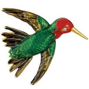   Enamel Audubon Bird Pin Brooch Metropolitan Museum Jewelry