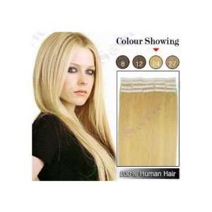    20 20 Pc Light Ash Blonde 24 Remy Tape Hair Extensions Beauty