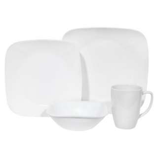 Corelle Square 16 pc. Dinnerware Set   Pure White product details page