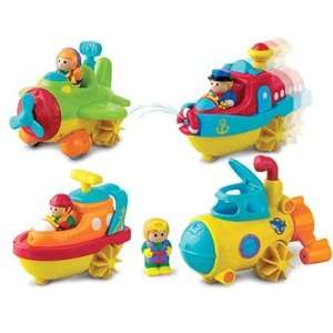    Sea Plane, Steam Boat, Speed Boat, and Submarine Toys & Games