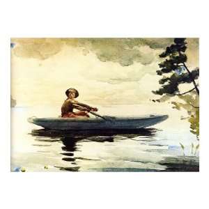  Boating in Adirondacks Giclee Poster Print by Winslow 
