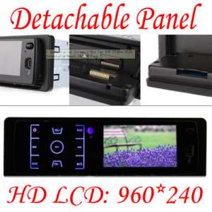   Keypad HD Car Stereo Audio SD/USB/Radio/CD/DVD Player+Detachable Panel