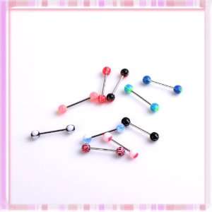   Tongue Ring Barbell Body Jewelry Body Piercing Mix Color P1329 Beauty