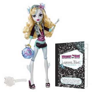 Monster High Lagoona Blue Doll and Neptuna Pet Piranha product details 