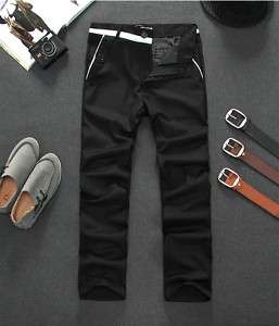 Men Luxury Simple Style Smooth Material Casual Pants  