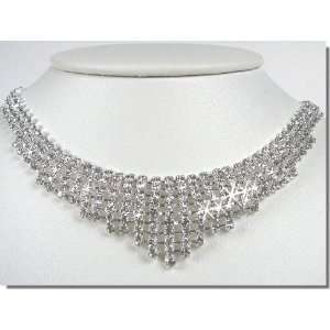  Bridal Crystal Necklace Set N1D84