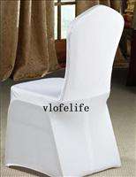 New White Spandex Lycra Chair Cover For Wedding Party  