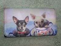   Ladies Wallet Clutch Teacup Chihuahua Dog Puppy Puppies Wallets  