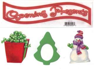OPENING PRESENTS* NRN DESIGNS PAGE TOPPER CHRISTMAS  
