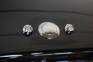 chrome plated plastic rivet hole covers either smooth or skull style