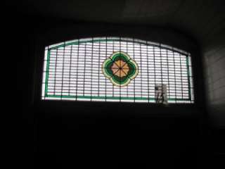 VICTORIAN ANTIQUE STAINED GLASS CHURCH WINDOW JB15  