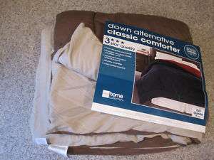 Full/Queen Size Brown/Tan Classic Comforter  JC Penney  