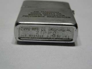 Vintage Zippo 1949 to early 50s RCA Tubes Pat. # 2032695  