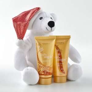   Vanilla Sugar Shower Gel and Body Lotion Teddy Bear Gift Set Beauty