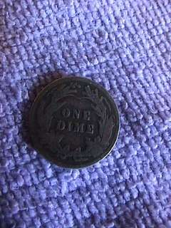 1906 Barber US One Dime Silver Circulated Coin Dimes  