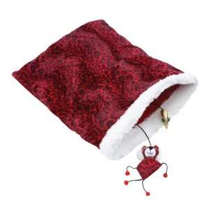  Savvy Tabby Santa Hat Cat Tunnel Hide Out Bed Sack 