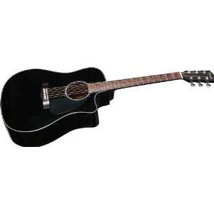  Fender CD110 CE Acoustic Electric Cutaway Guitar Black 