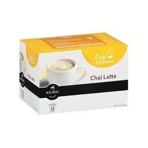 Cafe Escapes Chai Latte, 12 Count K Cups  Grocery 