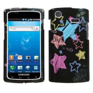 SAMSUNG i897 (Captivate) Chalkboard Star Black Phone Protector Cover 
