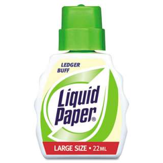 Liquid Paper Correction Fluid 22 ml Bottle Ledger Buff  