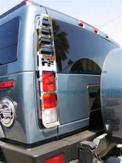 STAINLESS STEEL REAR LIGHT GUARDS COVERS HUMMER H2  