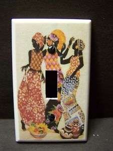 AFRICAN FASHION DRESS #2 LIGHT SWITCH COVER PLATE  