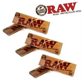 RAW Natural 1 1/4 Cigarette Rolling Papers **6 Pack** by RAW