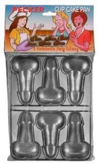 Bachelorette Party Favor~ 6 CupCake Pan Chocolate Molds  