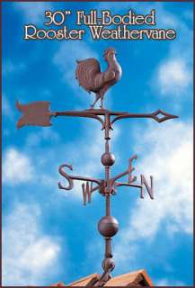 ROOSTER WEATHERANE WEATHER VANE 30 FULL BODIED REDUCED 7 19455 45127 