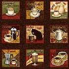 COFFEE WALL DECOR Mocha Cappuccino Espresso Cafe Latte  