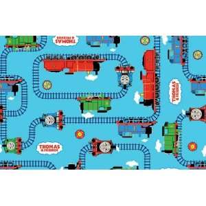  By The Yard Thomas & Friends Railroad Cotton Fabric