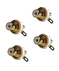 These gold plated phono RCA sockets were developed for use with high 