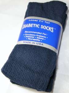 pair NEW NAVY Diabetic Crew Socks WOMEN SOCK sz 9 11  