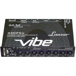 Lanzar Vibe440psu Vibe Half Din in Dash 4 Band Rotary Equalizer W/ Sd 