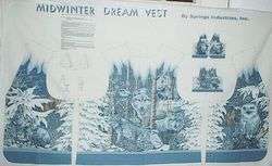 WOLF OWL VEST Fabric Panel Midwinter DreamS,M,L & XL  