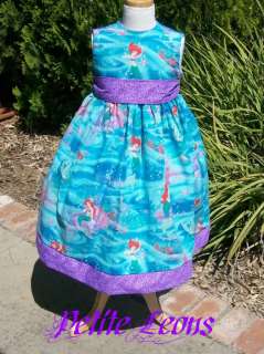 NEW Disney Ariel Little Mermaid Dress Custom Size 2 8  