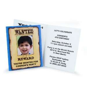  Cowboy Personalized Invitations (8) Health & Personal 