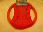 PAWS N CLAWS ROPE FRISBEE DOG TOY ORANGE/BLK.